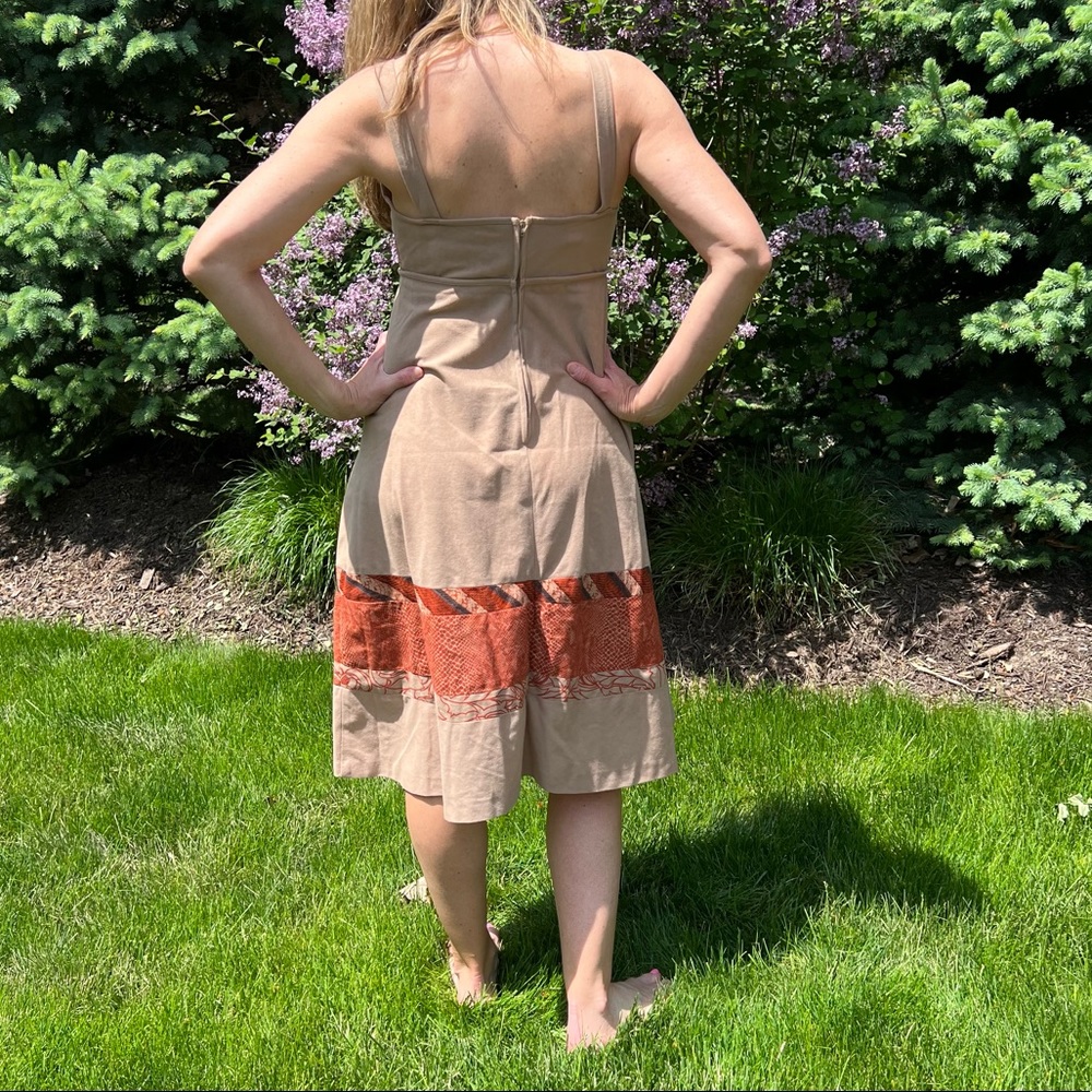Vintage 70’s Boho Mixed Print Sheath Dress! EUC! - Picture 10 of 16